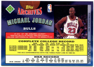 Michael Jordan Topps Archives 1985 Reprint
