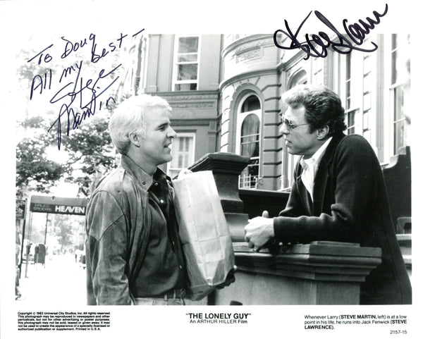 Steve Martin & Steve Lawrence Autographed 8x10 Photo