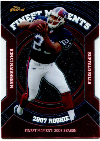 Marshawn Lynch 2007 Topps Finest Rookie Card