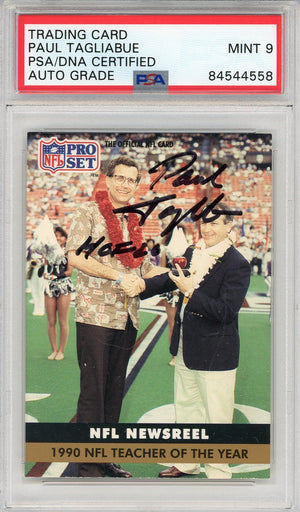 Paul Tagliabue "HOF 20" Autographed 1991 Pro Set Card #347 (PSA Auto 9)