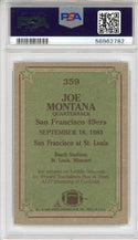 Joe Montana 1984 Topps Card #359 (PSA)