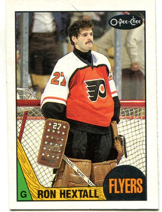 Ron Hextall Unsigned 1987 Topps Rookie Card