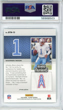 Warren Moon 2020 Panini Playoff Behind The Numbers Silver Card #BTN13 (PSA)