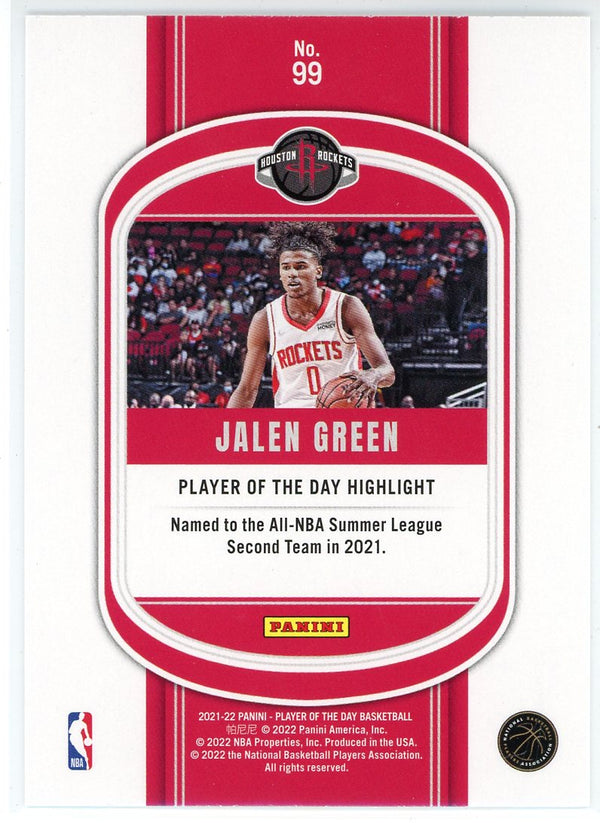 Jalen Green Autographed Houston Custom Red Basketball Jersey - JSA
