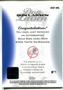 Don Larsen 2006 Topps Autographed Card