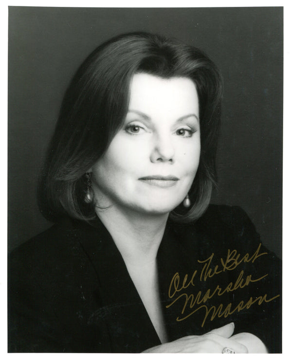 Marsha Mason "All the Best" Autographed Black & White 8x10 Photo