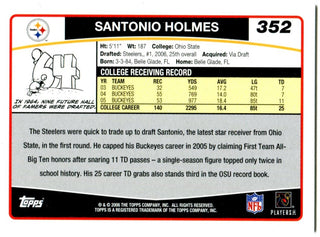 Santonio Holmes Topps Rookie Card