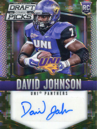 David Johnson Autographed 2015 Panini Collegiate Draft Picks Prizm Card