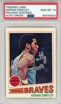 Adrian Dantley Autographed 1977 Topps Card #56 (PSA Auto 10)