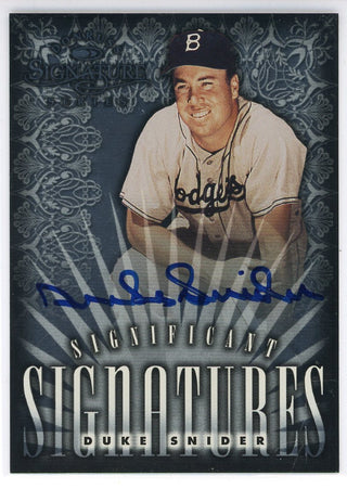 Duke Snider Autographed 1998 Donruss Signature Series Card