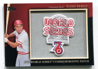 Tony Perez 2010 Topps World Series Commemorative Patch #MCP79 Card