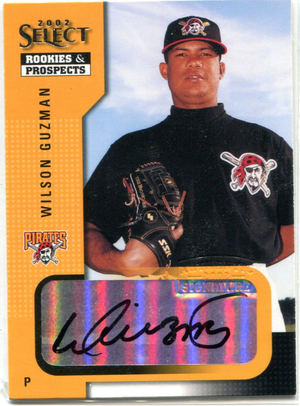 Wilson Guzman 2002 Select Rookies & Prospects Autographed Card