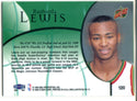 Rashard Lewis 1998-99 Fleer Brilliants Rookie Card #120