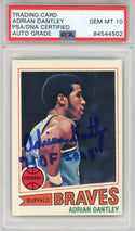 Adrian Dantley Autographed 1977 Topps Card #56 (PSA Auto 10)