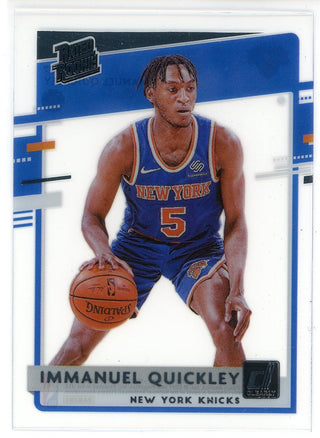 Immanuel Quickley 2020-21 Panini Clearly Donruss Rated Rookie Card #77