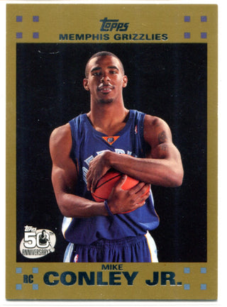 Mike Conley Jr. 2007-08 Topps Gold Rookie Card #114