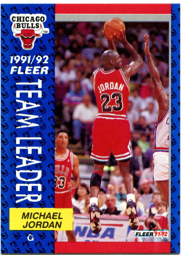 Michael Jordan Fleer Team Leader 1991/92