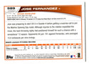 Jose Fernandez 2013 Topps Rookie Card