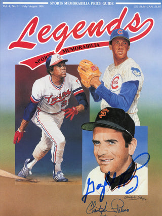 Gaylord Perry Autographed Legends Sports Memorabilia Magazine