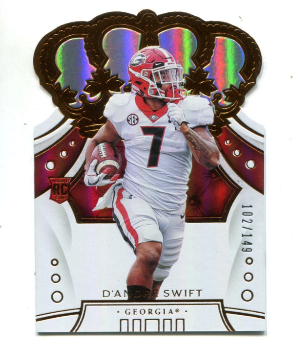 D'Andre Swift 2020 Panini Chronicles Draft Picks #29 Crown Card/149