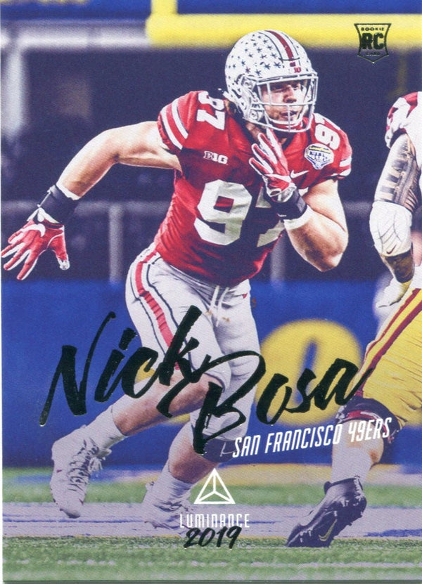 Nick Bosa 2019 Panini Luminance Rookie Card