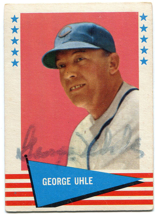 George Uhle Autographed 1961 Fleer Card
