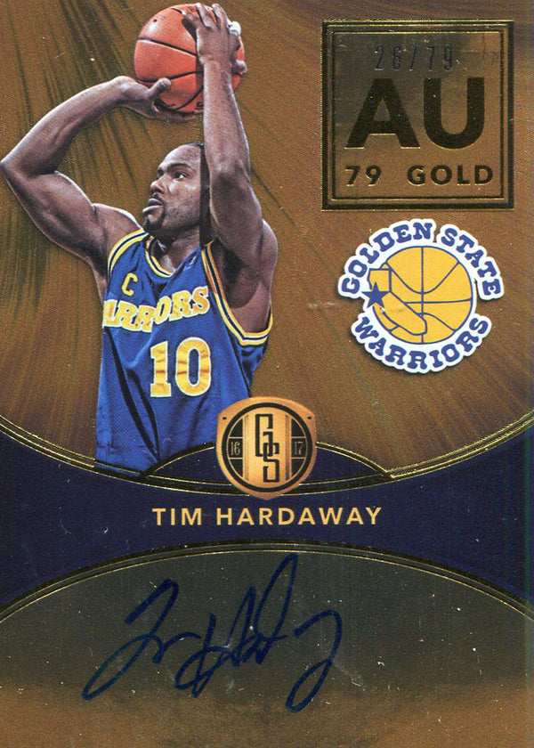 Tim Hardaway Autographed 2016-17 Panini Gold Standard Card