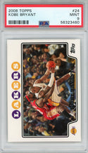 Kobe Bryant 2008 Topps "Vs. Lebron James Card #24 (PSA)