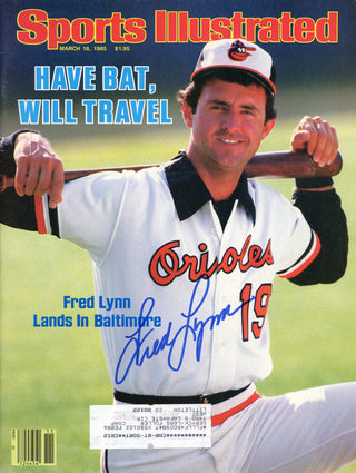 Fred Lynn Autographed Sports Illustrated Magazine