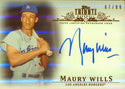 Maury Wills Autographed 2013 Topps Tribute Card