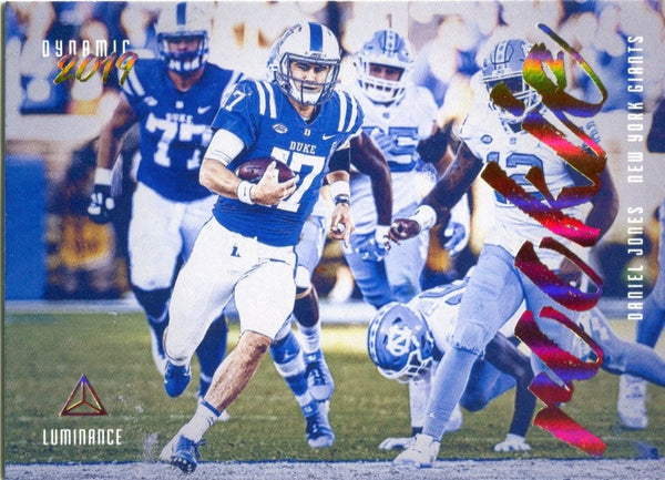 Daniel Jones 2019 Panini Luminance Dynamic Rookie Card