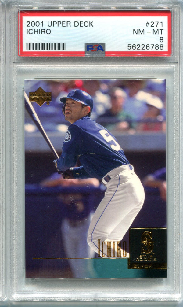 Ichiro Suzuki 2001 Topps #271 PSA NM-MT 8 Card