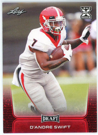 D'Andre Swift 2020 Leaf Rookie Card #10