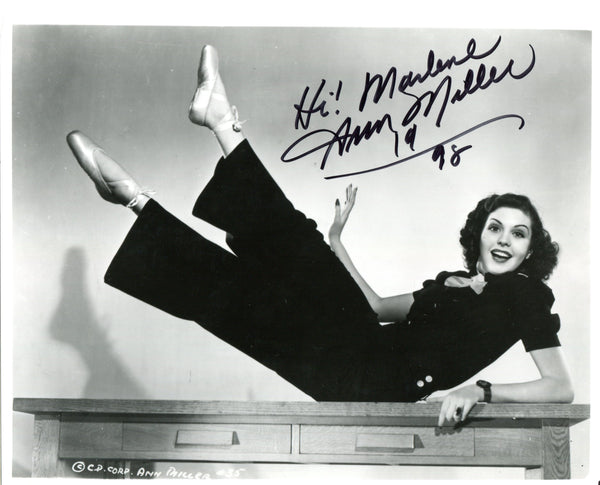 Ann Miller "Hi Marlene" Autographed 8x10 Photo