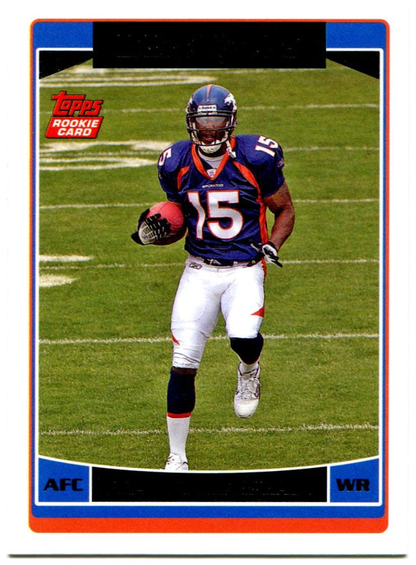 Brandon Marshall Unsigned 2006 Topps Chrome Rookie Card