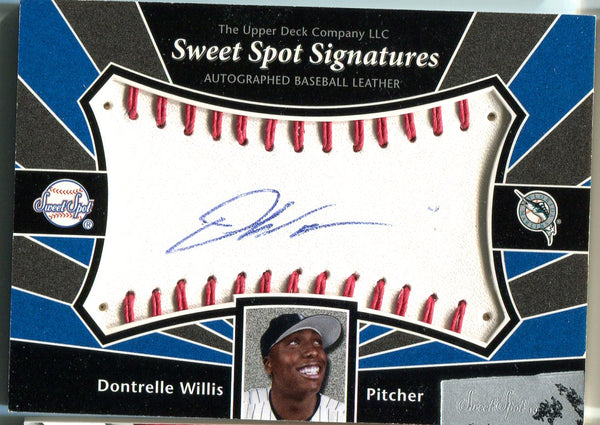 Dontrelle Willis 2004 Upper Deck Sweet Spot Autographed Card
