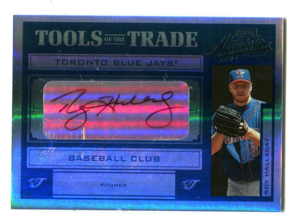 Roy Halladay 2004 Donruss Tools Of The Trade #TT129 Autographed Card /5