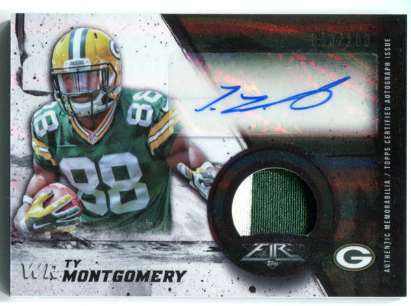 TY Montgomery Autographed 2015 Topps Fire Jersey Card