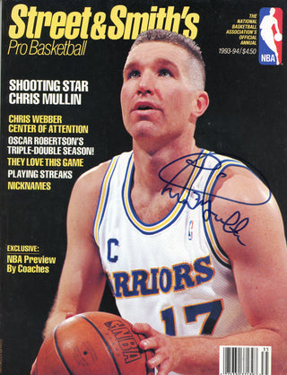 Chris Mullin Autographed Street & Smith's Pro Basketball Magazine