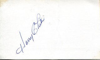 Harry Chiti Autographed 3x5 Card