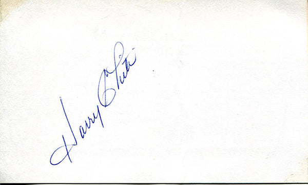 Harry Chiti Autographed 3x5 Card