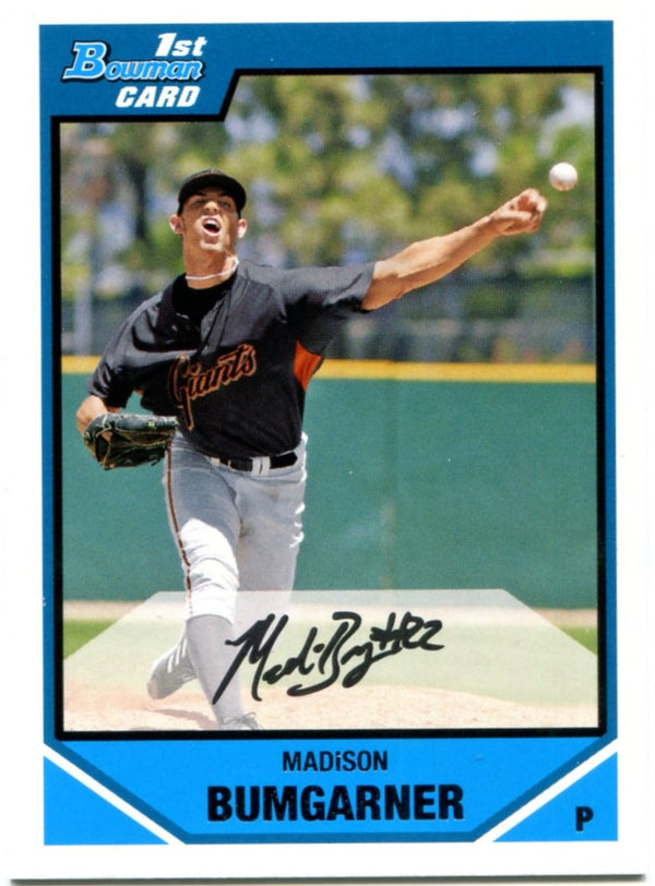 Madison Bumgarner Bowman 1st Rookie 2007