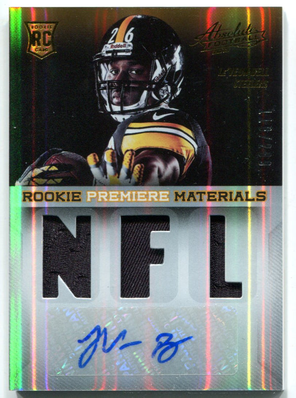 Le'Veon Bell Autographed 2013 Panini Absolute Rookie Jersey Card