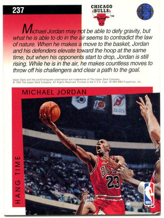 Michael Jordan Upper Deck Hang Time NBA Signature Moves