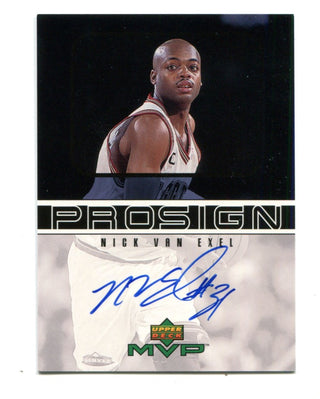 Nick Van Exel 1999 Upper Deck MVP Prosign Autographed Card