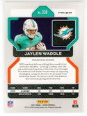 Jaylen Waddle 2021 Panini Prizm Orange Cracked Ice Prizm Rookie Card #338