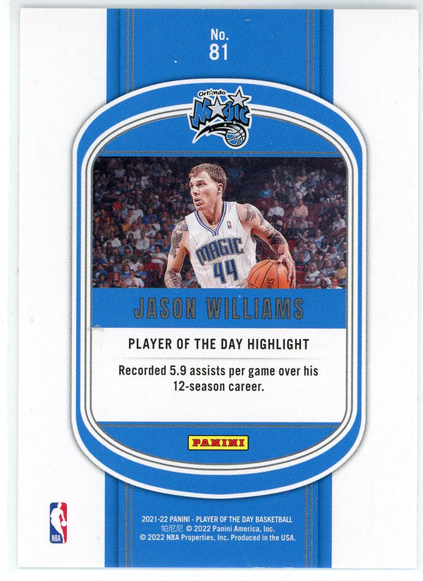 Jason Williams 2021-22 Panini Player of the Day Foil Card #81