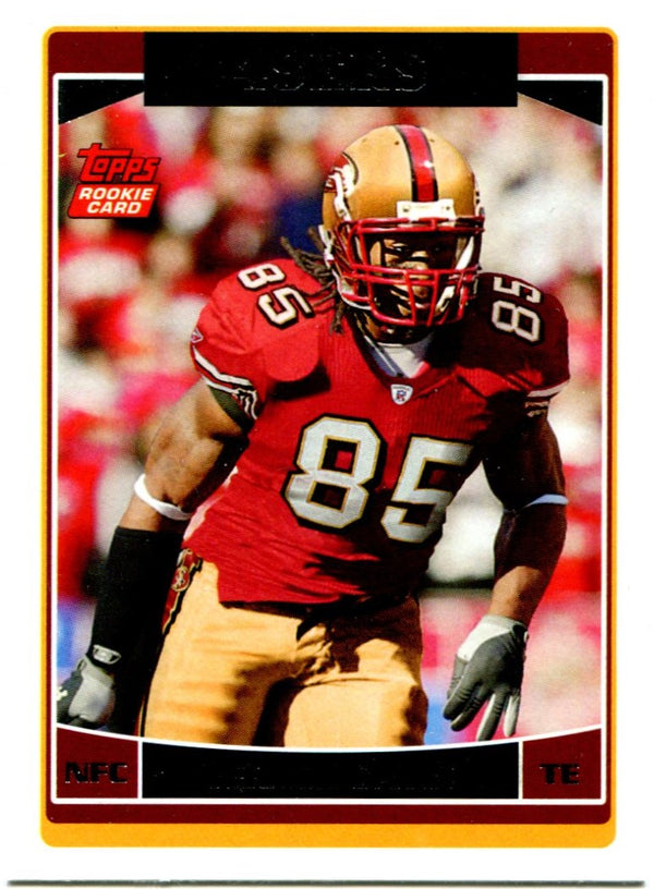 Vernon Davis Unsigned 2006 Topps Chrome Rookie Card