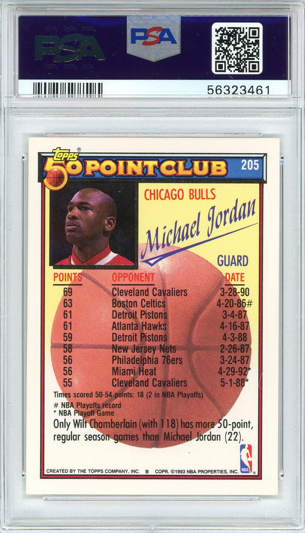 Michael Jordan 1992 Topps Gold Card #205 (PSA)