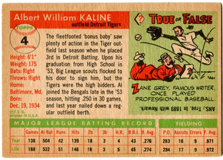 Al Kaline 1955 Topps Card #4